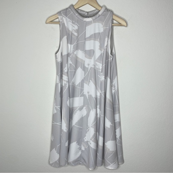 Keepsake Sun Up Mini Dress In Brush Stroke Print - Picture 2 of 7